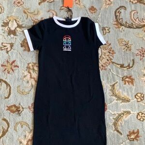 Ellesse Vintage Ninetta logo cotton mini black tennis dress 🎾